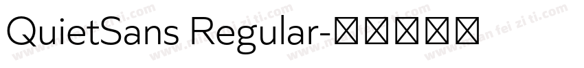 QuietSans Regular字体转换